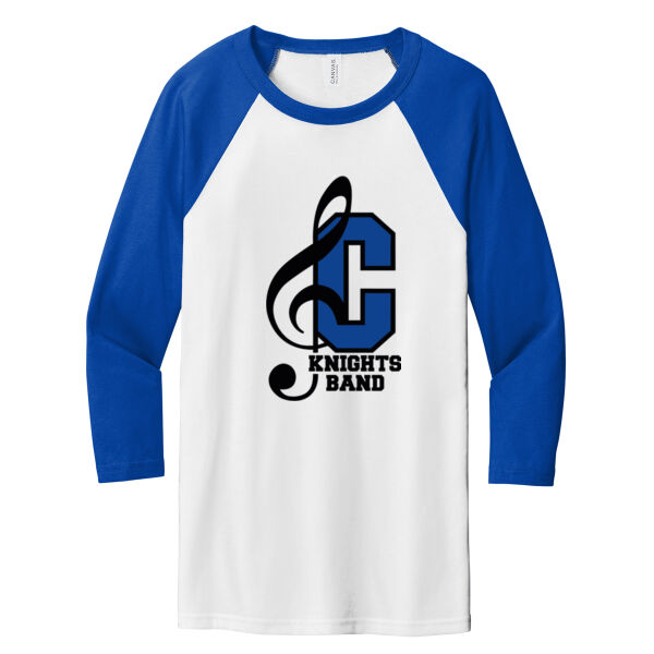 Centennial Band Baseball Shirt - Unisex 3/4 Sleeve Baseball Tee Thumbnail